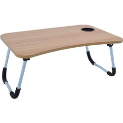 Τραπεζάκι Πρωινού Πτυσσόμενο Mdf Φυσικό 60X40X26Εκ. Ankor