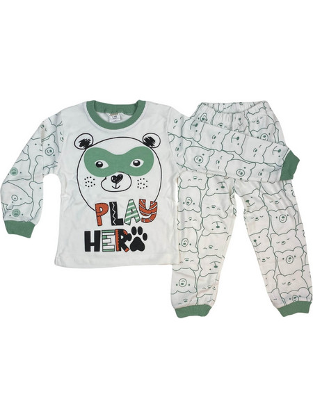 Πιτζάμα Παιδική Play Hero Για Αγόρι D1334 - ΠΡΑΣΙΝΟ