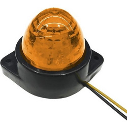 GloboStar(R) 115408 Πλευρικά Φώτα Όγκου Φορτηγών BULLET LED 6 SMD DC 24V Αδιάβροχο IP66 Πορτοκαλί