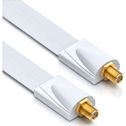 Deleycon SAT flat coaxial cable connection coupling for windows and doors 26cm