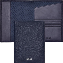 HUGO BOSS HLP416N Passport Holder Classic Grained Navy