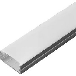 SE-PRO-23 ALUMINIUM PROFILE 2,3*1,0CM SQUARE FOR 2 LED STRIPS PRICE PER METER
