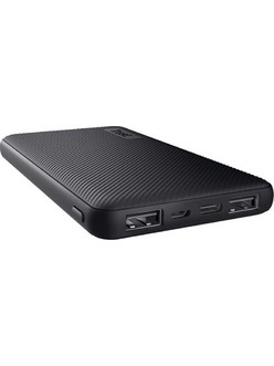 Trust Primo Ultra-Thin Power Bank 10000mAh 15W με 2 Θύρες USB-A & Θύρα USB-C Black