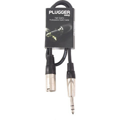 PLUGGER Τερματισμένο Καλώδιο Μικροφώνου XLRM - JACK6.3mm ST, 0.6m