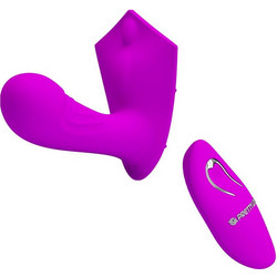 Pretty Love Willie Δονητής G-Spot για Ζευγάρια με Τηλεχειριστήριο 12cm Μωβ