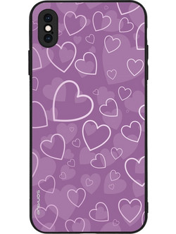 Sonique Heart Series Θήκη iPhone XS Max Violet