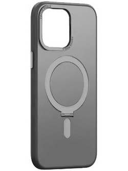 MLK+ Semiclear Magnetic Hard Stand Case για Apple iPhone 13 - Γκρι
