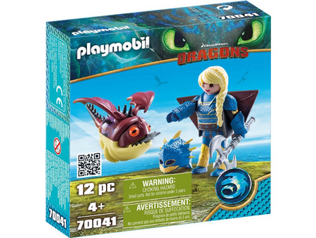 Playmobil Dragons H Άστριντ με Φτεροστολή & Ο Ξωτικoμάτης για 4+ Ετών 70041