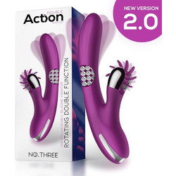 IntoYou Action No. Three Rotator Δονητής Rabbit Μωβ