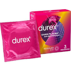 Durex Dame Placer Music Edition Προφυλακτικά με Ραβδώσεις & Λιπαντικό 3τμχ