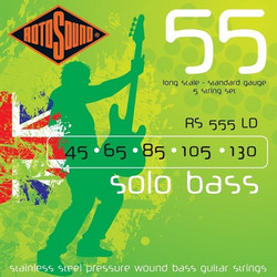 Rotosound RS555LD Σετ 4 Χορδές Ηλεκτρικού Μπάσου Stainless Steel 45-130"