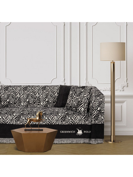 Greenwich Polo Club Ριχτάρι Τριθέσιου Καναπέ 180x300 Essential 3935 Black Taupe
