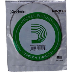 D'Addario NW028 Χορδή Ηλεκτρικής Κιθάρας Nickel Plated Steel 28"