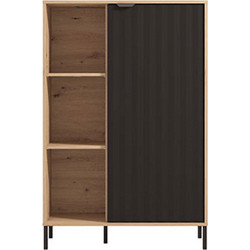 472333 ΒΙΤΡΙΝΑ VANDEA 2K POP ARTISAN-ΜΑΥΡΟ ΜΑΤ 87X40X131ΕΚ