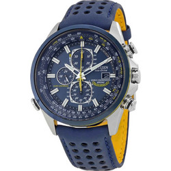 Citizen Blue Angels Ανδρικό Ρολόι Χρονογράφος Solar με Μπλε Καουτσούκ Λουράκι AT8020-03L
