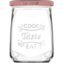 Βάζο Αποθήκευσης Tasty LVTAS05555Z 550ml Clear-Bronze Lav Γυαλί