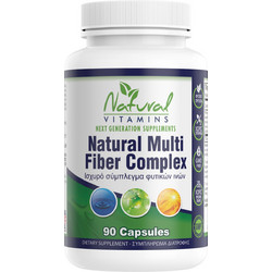 Natural Vitamins Natural Multi Fiber Complex Φυτικές Ίνες 90 Κάψουλες