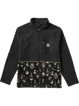 Roark Landfall Ikigai Ανδρική Ζακέτα Fleece Μαύρη