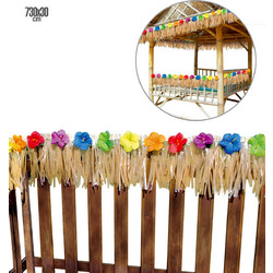 ΔΙΑΚΟΣΜΗΤΙΚΟ TROPICAL DECK FRINGE WITH HIBISCUS FLOWER 730x30EK