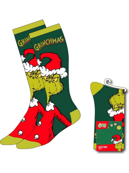 Grinch adult socks