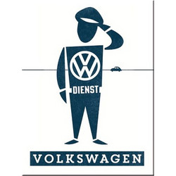 Nostalgic Μεταλλικό μαγνητάκι Volkswagen VW Dienst Mann