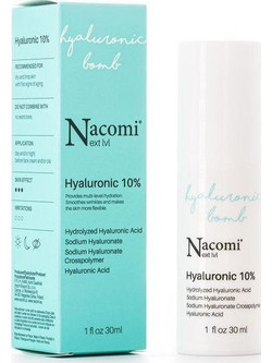 Nacomi Next Level Hialuronic Bomb 10% Ενυδατικό Serum Προσώπου με Υαλουρονικό 30ml