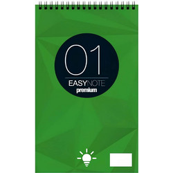 Μπλοκ σημειώσεων Easy Note - Νο.2 (9 x 15cm) - Σπιράλ - Ριγέ - 50 φύλλα 19783