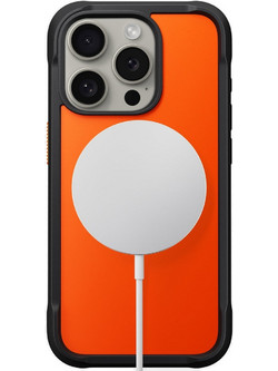Nomad Rugged Back Cover with MagSafe Ultra Orange (iPhone 15 Pro)