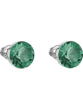Σκουλαρίκια καρφωτά με κρύσταλλο swarovski 0.6cm ανοιχτό ζαφείρι (F1100)