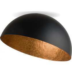 SFERA καμπάνα φωτιστικό οροφής μαύρο/χάλκινο O 50 cm Μαύρο Χάλκινο