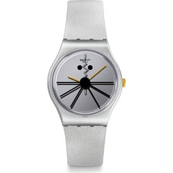 Swatch Cheese Squeak Squeak Γυναικείο Ρολόι με Γκρι Καουτσούκ Λουράκι GZ327