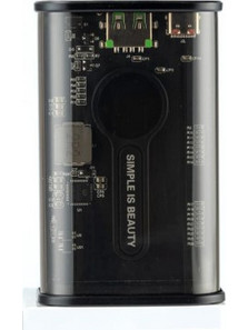 Xo PB305 Power Bank 10000mAh 22.5W με Θύρα USB-A & Θύρα USB-C Quick Charge 3.0 Transparent
