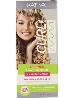 Kativa Keep Curl Definer Leave In Conditioner Κρέμα για Επανόρθωση για Ταλαιπωρημένα Μαλλιά 200ml