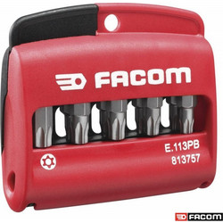FACOM Σετ με 10 μύτες Resistorx(R) και θήκη E.113PB