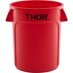 Κάδος Πλαστικός THOR βαριάς κατασκευής 75LT χωρίς καπάκι φ49xY57cm κόκκινος TRUST c491808