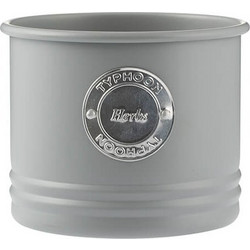 Δοχείο Μεταλλικό Για Βότανα Living Grey Typhoon
