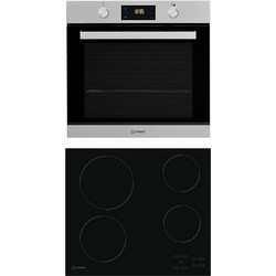 Indesit Φούρνος Ηλεκτρικός Άνω Πάγκου 71lt 59.5cm IFW 6841 JH IX με Κεραμικές Εστίες AAR 160 C