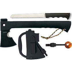 ALBAINOX ΤΣΕΚΟΥΡΙ TACTICAL AXE WITH FLINT AND SAW