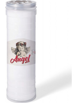Κερί Αφιέρωσης 60Τ Angel - Λευκό (6 ημερών) - 6 x 21 εκ