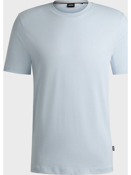 Ανδρικό T-shirt Σιέλ Μονόχρωμο Boss 50468347-454