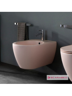 Μπιντέ κρεμαστός Scarabeo Moon 5521-810 Antique Pink Ροζ 36x50,5cm