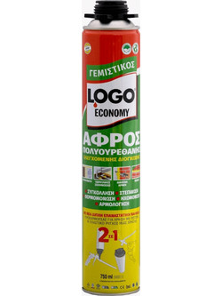 Logo Economy 2σε1 Αφρός Πολυουρεθάνης Πιστολιού 750ml