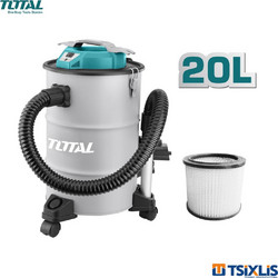 Total TAVC12201 Σκούπα Στάχτης 1200W με Κάδο 20lt