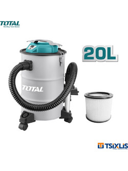 Total TAVC12201 Σκούπα Στάχτης 1200W με Κάδο 20lt