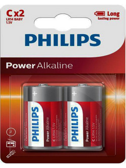 Philips Power Alkaline C 2τμχ
