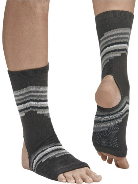 Gaiam Grippy Yoga Anklets Ανδρικές Κάλτσες Κοντές Γκρι
