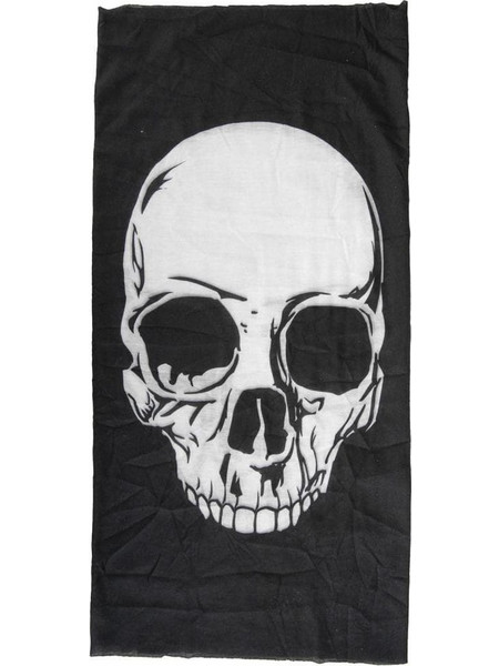 M-WAVE ΜΑΝΤΗΛΙ-ΜΠΑΝΤΑΝΑ SKULL 715199 Άσπρο Μαύρο