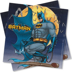 Χαρτοπετσέτες Πάρτι 2φυλλες Batman 33x33cm - 12 τμχ