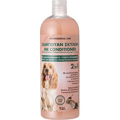 Σαμπουάν Σκύλων με Conditioner 2σε1 (Ανοιχτόχρωμα) με Άρωμα Καρύδα - 1lt