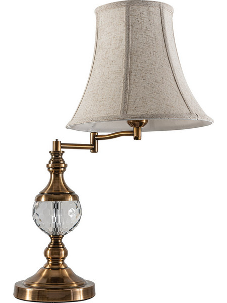 ARlight TLC6838 Πορτατίφ Ε27 Μπεζ Bronze Φ15xΥ57cm
